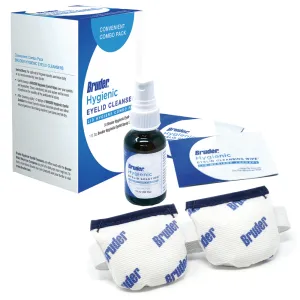 BRUDER Eye Care Bundle (Eye Compress/Eyelid Cleansers Combo Pack) #18205