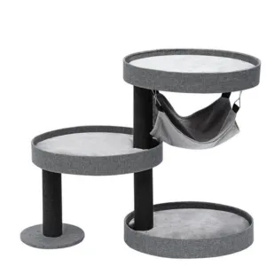 Catsby Charcoal Beaumaris Cat Tree - 75cm x 40cm x 75cm