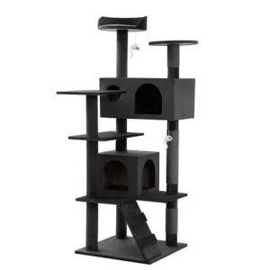 Catsby Charcoal Hamilton Cat House - 50cm x 50cm x 134cm