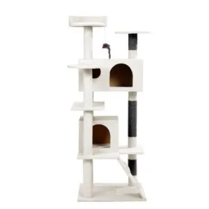Catsby Sand Hamilton Cat House - 50cm x 50cm x 134cm