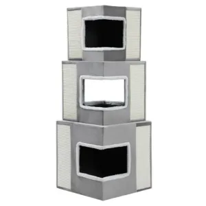 Catsby Silver Grey Essendon Tower - 45cm x 45cm x 120cm
