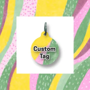 CUSTOM Circle Pet Tag