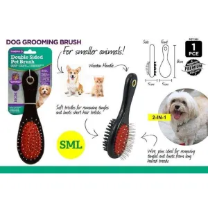 Double Sided Pet Brush - 6cm x 18cm