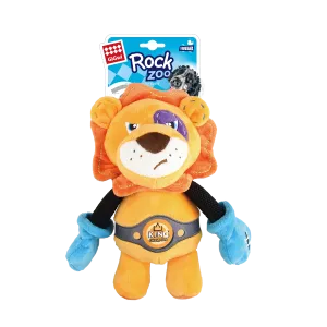 GiGwi Rock Zoo Series Lion Boxer Soft Squeaky Crinkle Dog Toy for Medium and Large Dogs