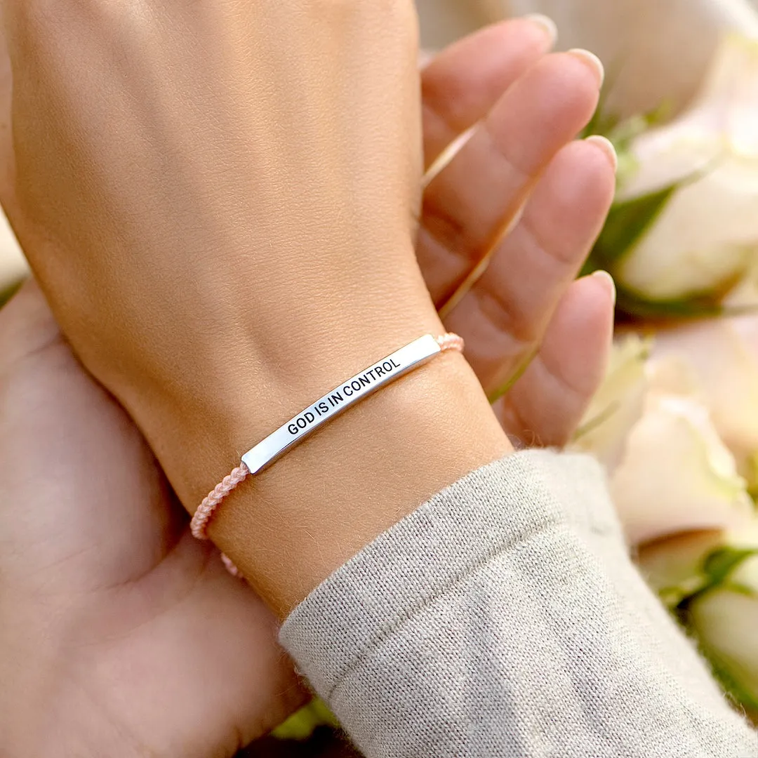 GOD IS IN CONTROL - MOTIVATIONAL TUBE BRACELET
