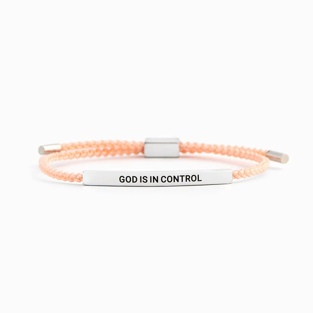 GOD IS IN CONTROL - MOTIVATIONAL TUBE BRACELET