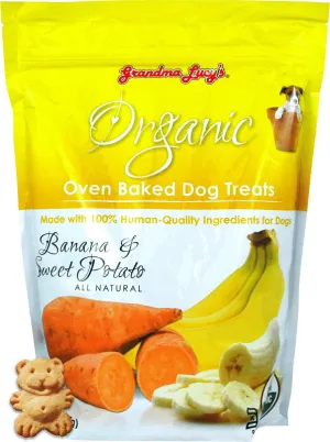 Grandma Lucy's Organic Banana & Sweet Potato Oven Baked Dog Treats, 14oz.