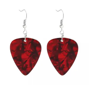 Guitar Pick Earrings - Handmade Earrings, Guitar Earrings, Handmade Jewelry, Music Earrings, Rock Band, Rock Music, Guitar Player