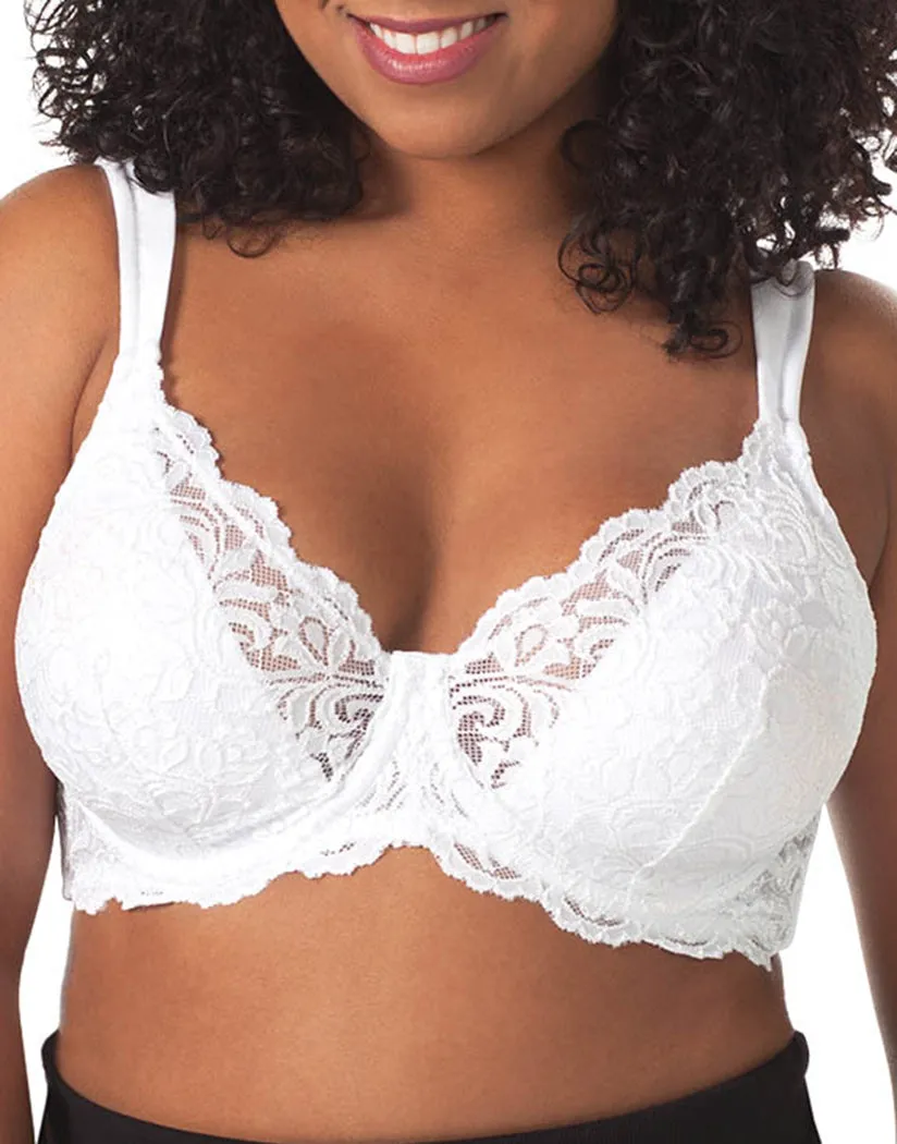 Leading Lady Ava Scalloped Lace Underwire Full Figure Bra 5044
