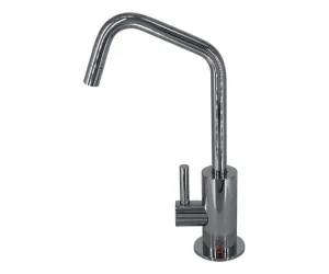 Mountain Plumbing MT1820-NLDK Mini Hot Faucet With Angled Spout, Duet/Knurl Accent