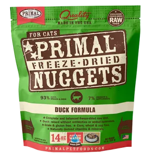 Primal Freeze Dried Feline Duck Formula Cat Food 14oz
