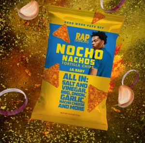 RAP SNACKS LIL BABY ALL IN NOCHO NACHOS TORTILLA CHIPS 2.5oz