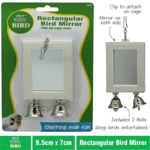 Rectangular Bird Mirror - 9.5cm x 7cm