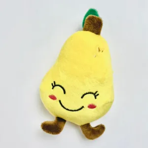 Squeaky Plush Dog Toys, Teeth Grinding & Training - Pear