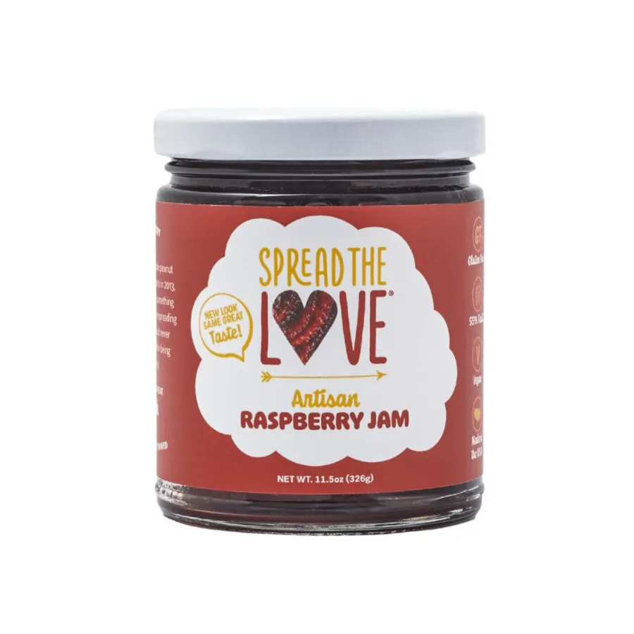 Ultimate PB & J Collection (12 Naked Organic Peanut Butter   12 Artisan Raspberry Jam)