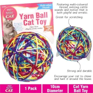Yarn Ball Cat Toy - 10cm